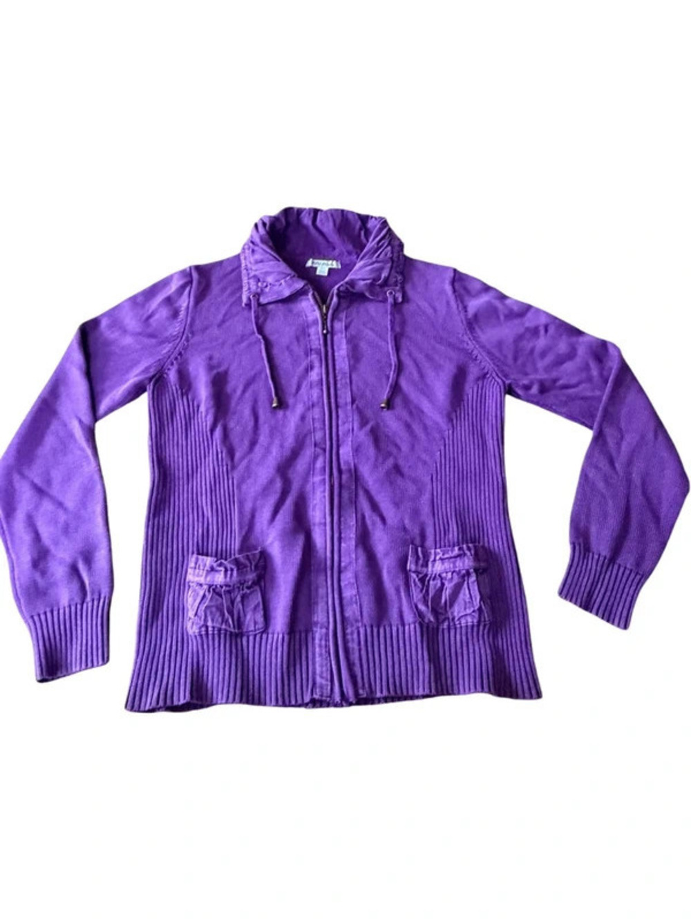 PBJ Blues Vintage Purple Knit Top Sweater Womens Size S 2133